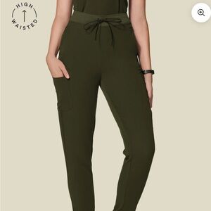 Women's High-Rise Olive Joggers